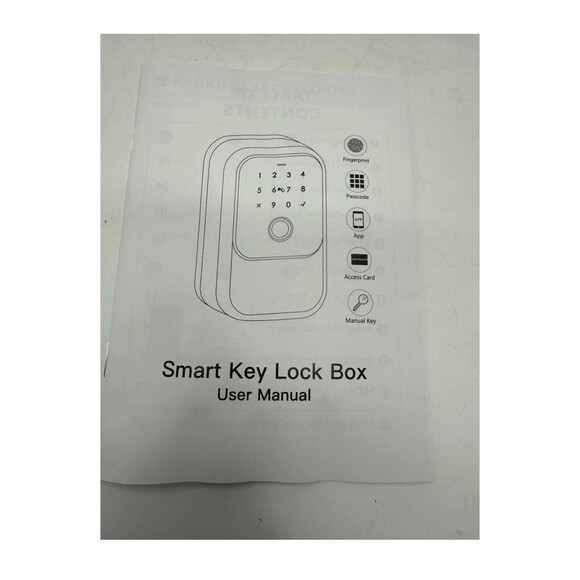 Smart Digital Wireless Lock Box App-Controlled Key Storage w Fingerprint BT Key - Picture 9 of 16